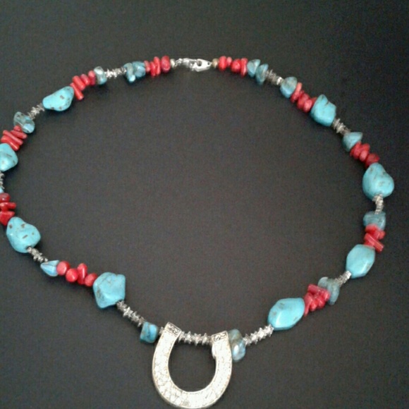 Jewelry - Turquoise n Coral Necklace